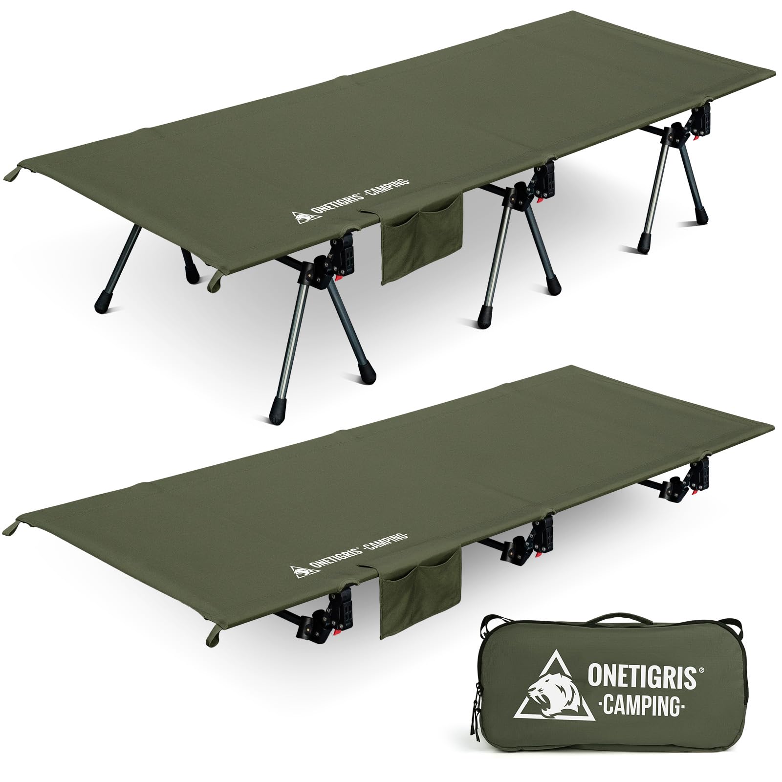 ONETIGRIS Supranubis cot setup for fast assembly and easy outdoor sleep