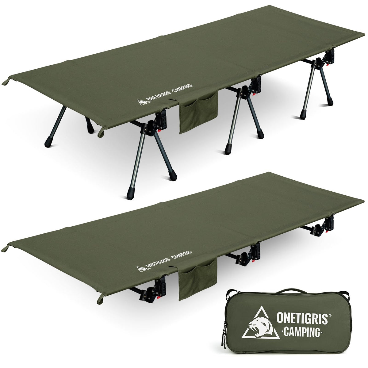 ONETIGRIS Supranubis cot setup for fast assembly and easy outdoor sleep