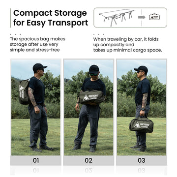 ONETIGRIS Supranubis cot storage net keeps clothes and gear organized