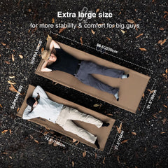 ONETIGRIS SUPRATIROS cot with built-in pillow pocket prevents slipping.