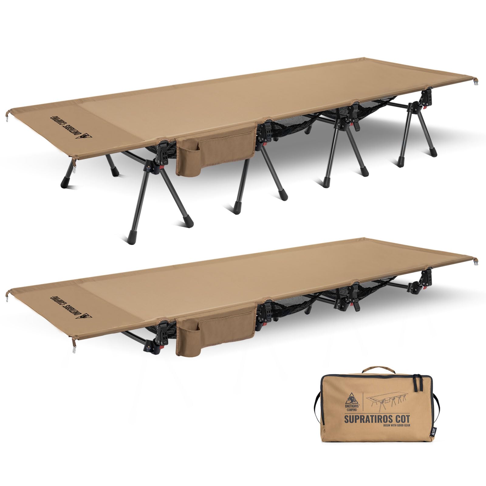 ONETIGRIS SUPRATIROS cot wide 31-5-inch by 86-6-inch for spacious sleep.