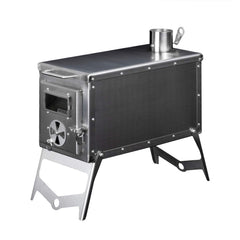 ONETIGRIS Tiger Roar tent stove front view for portable winter camping warmth