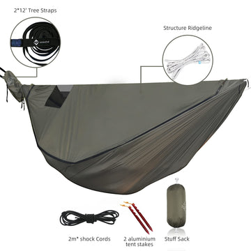 Onewind Airstream Hammock no-see-um mesh keeps small bugs at bay