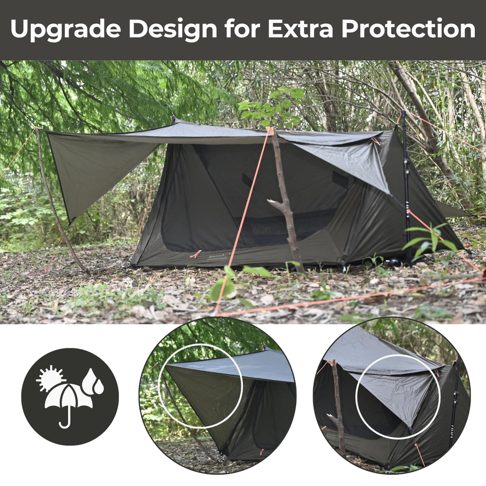 onewind bivy ventilation and rainfly: enhanced airflow with rain protection