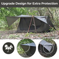onewind bivy ventilation and rainfly: enhanced airflow with rain protection