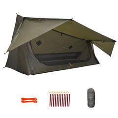 onewind bivy weather protection: waterproof head and foot panels for all-weather shelter
