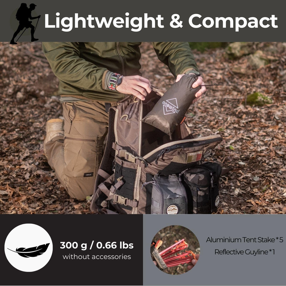 OneWind dual-use shelter poncho versatile outdoor wear and protection