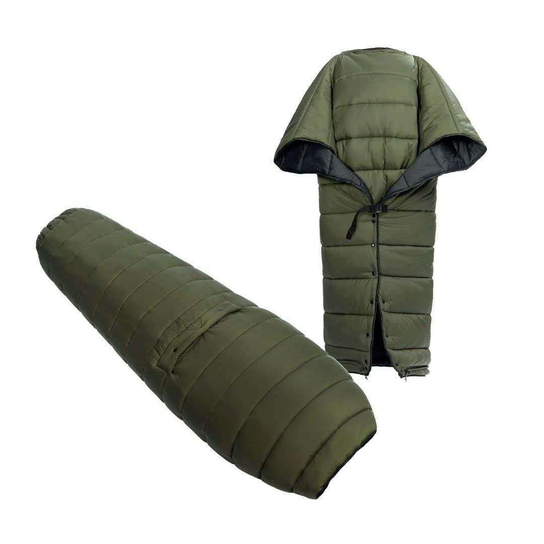 OneWind footbox-closed sleeping bag demonstrates compact warmth for cold nights.