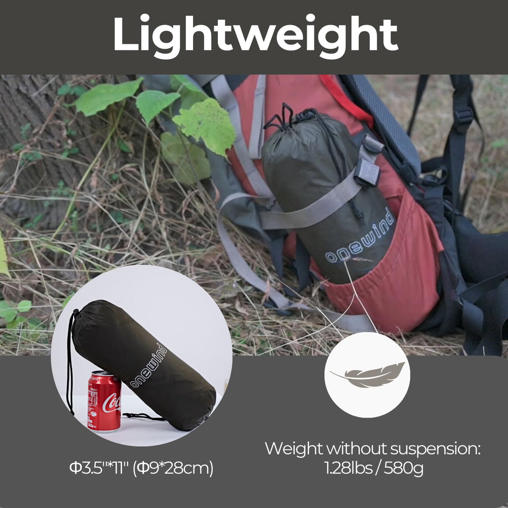 OneWind hammock tarp 12x10 stuffsack storage keeps gear organized and portable
