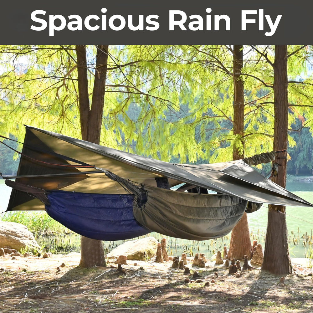 OneWind hammock tarp 12x10 ultralight design weighs 1.8 pounds for backpacking