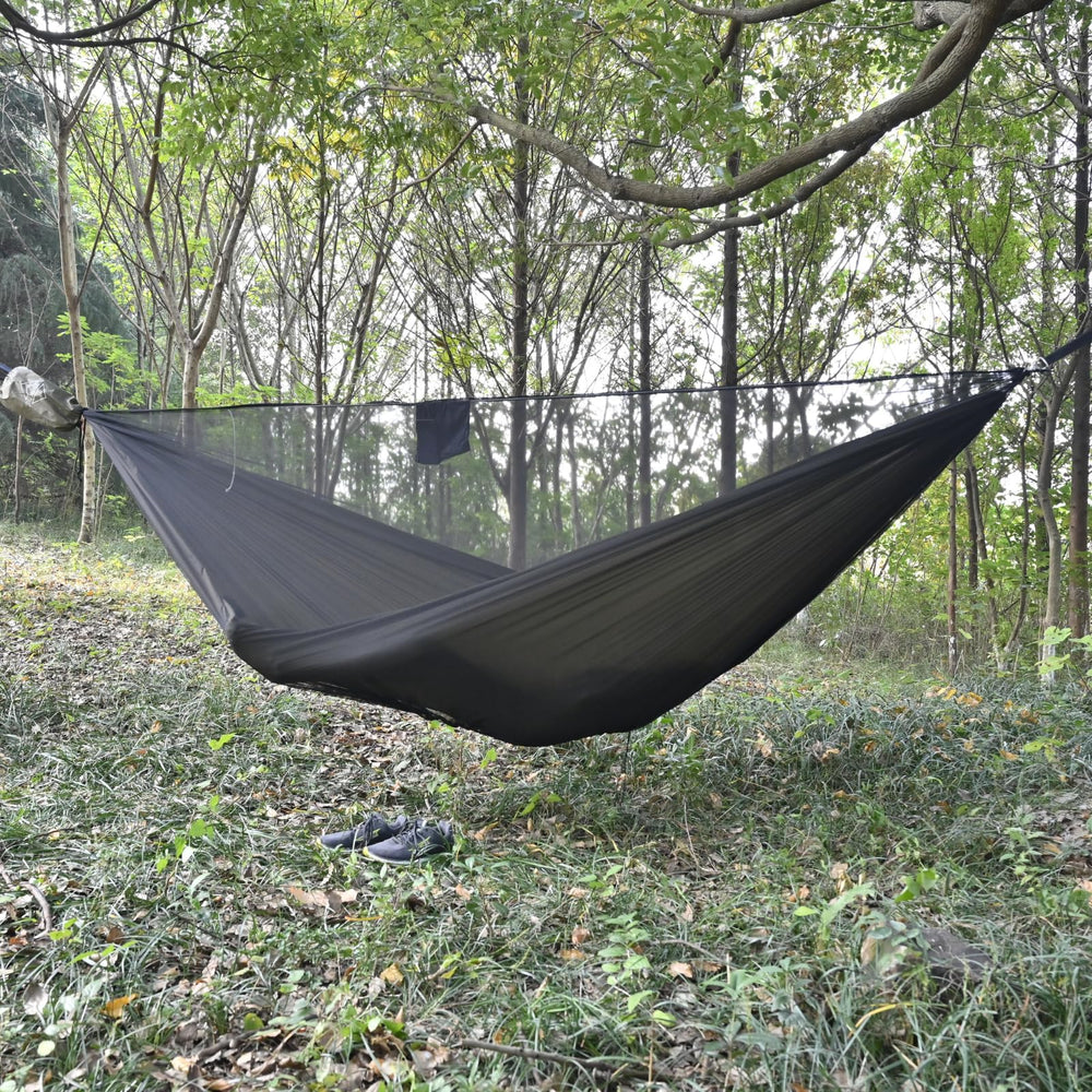 Onewind ridgeline adjustable image illustrates sag control for a better sleep angle.