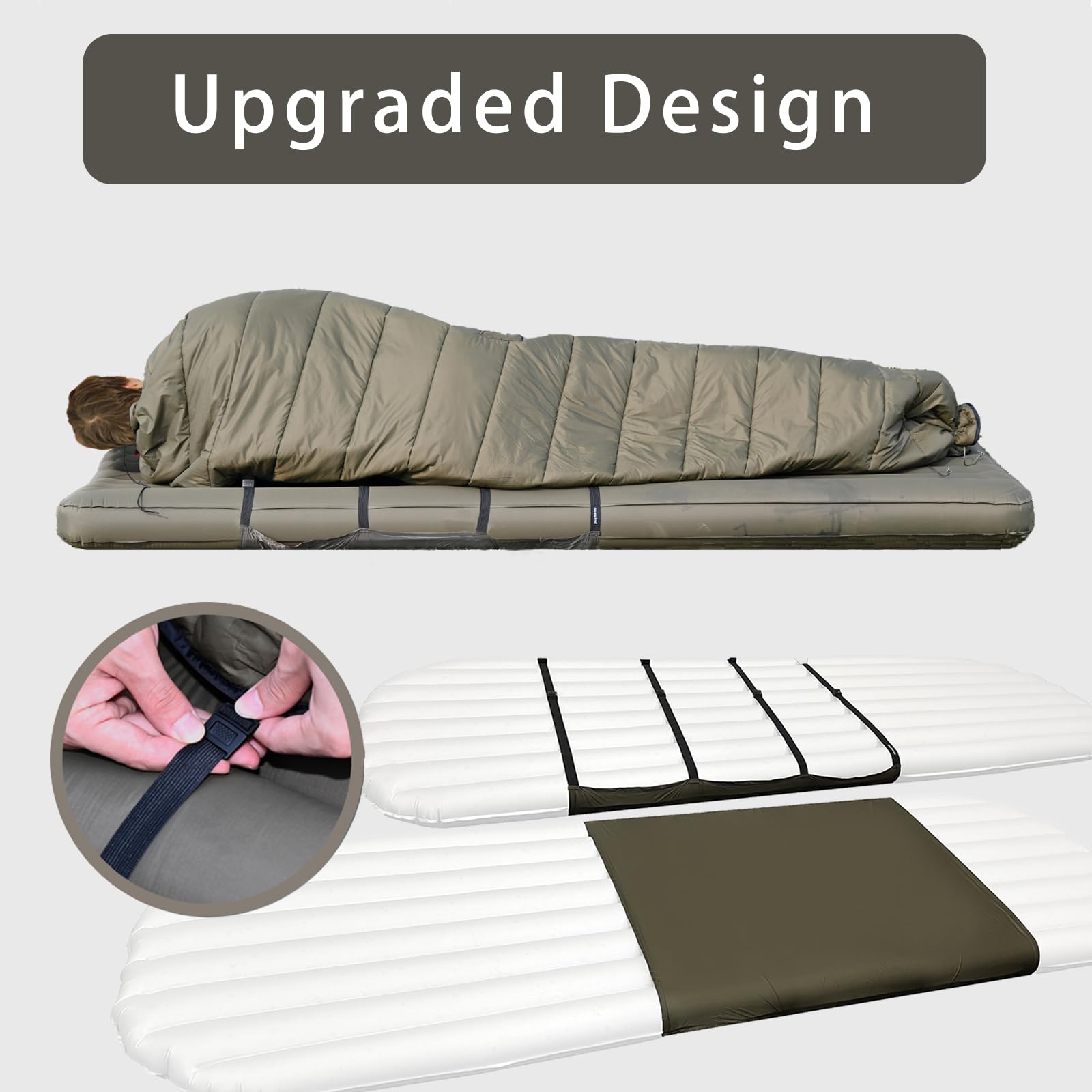 OneWind topquilt convertible draft collar demonstrates adaptable warmth for cold nights