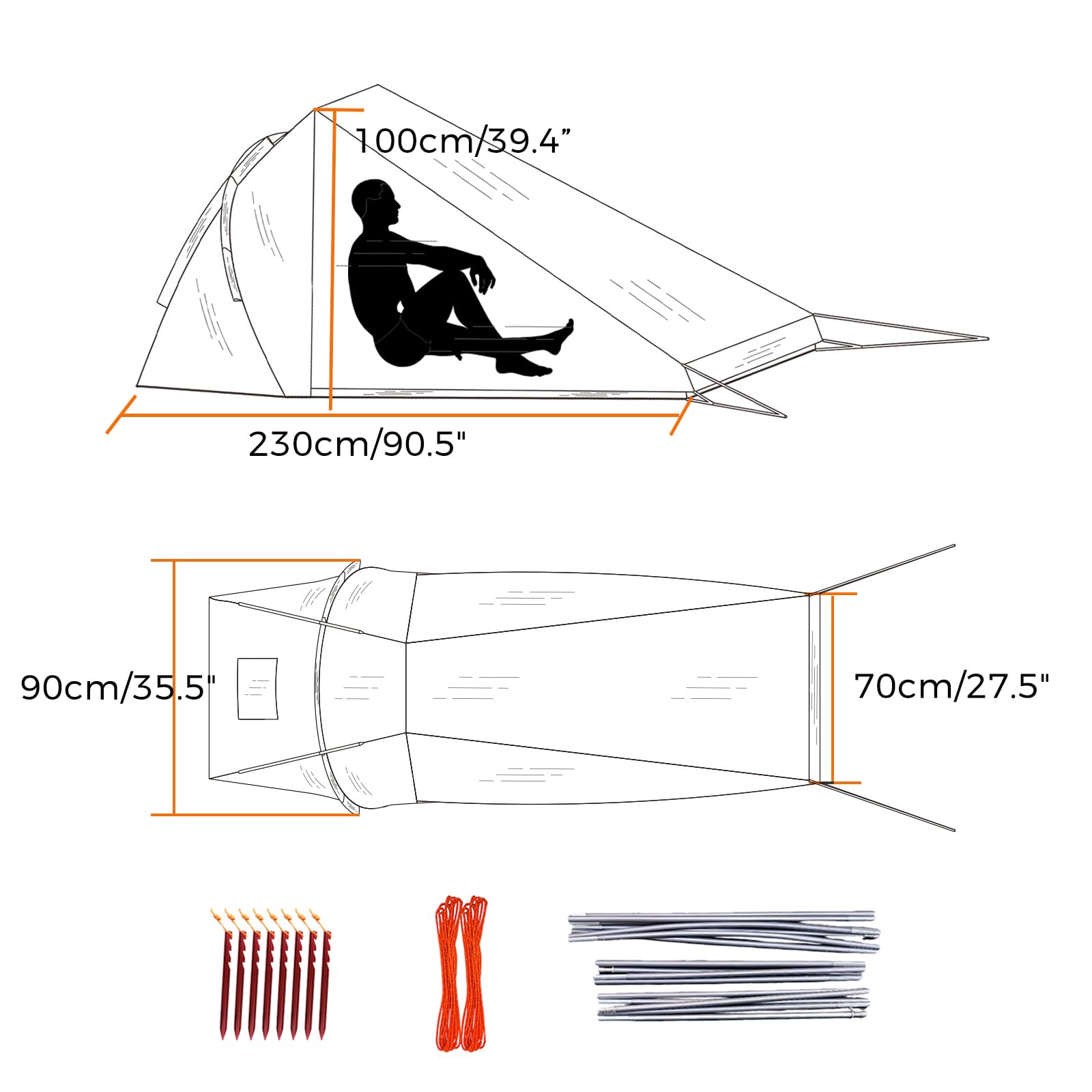 Onewind Ultralight 1P tent durable fabric captures waterproof performance for damp trails