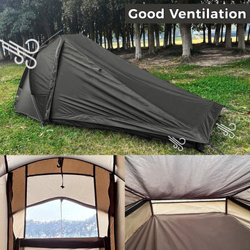 Onewind Ultralight 1P tent rainfly setup highlights quick weather protection during showers