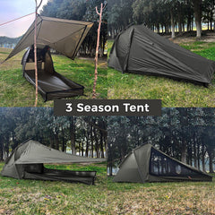 Onewind Ultralight 1P tent ventilation demonstrates 360° airflow with dual doors and vents