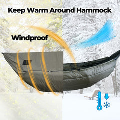 Onewind windsock is lightweight and compact for backpack-ready protection.