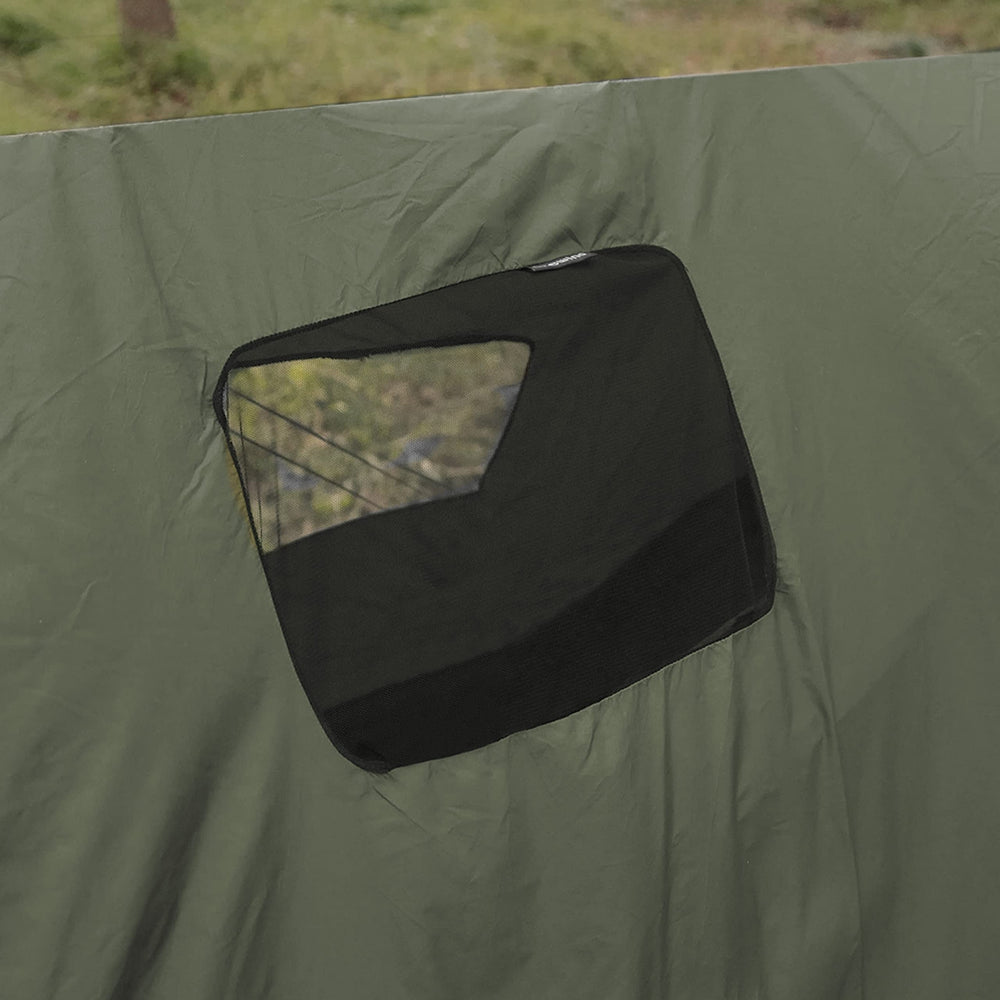 Onewind windsock in OD green blends with outdoor gear and encases warmth.