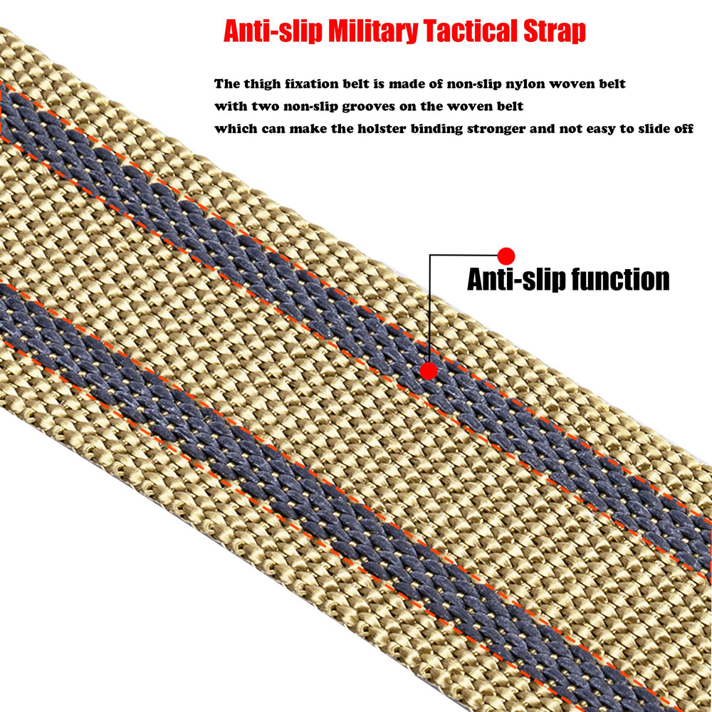 ONE WVW PIN thigh belt adjustable fit for different leg sizes and holsters.