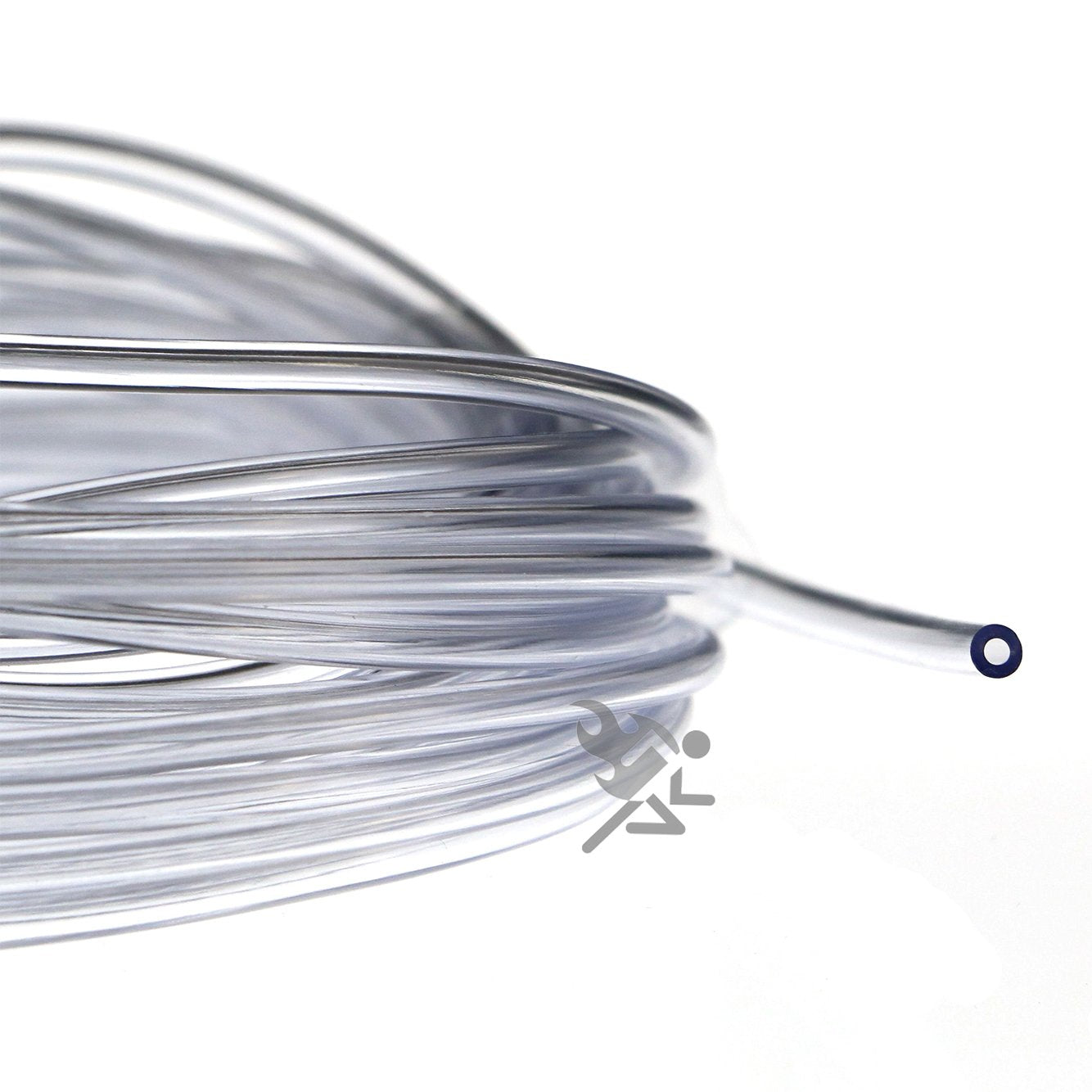 Clear vinyl tubing protecting fishing lure treble hooks for bass and walleye