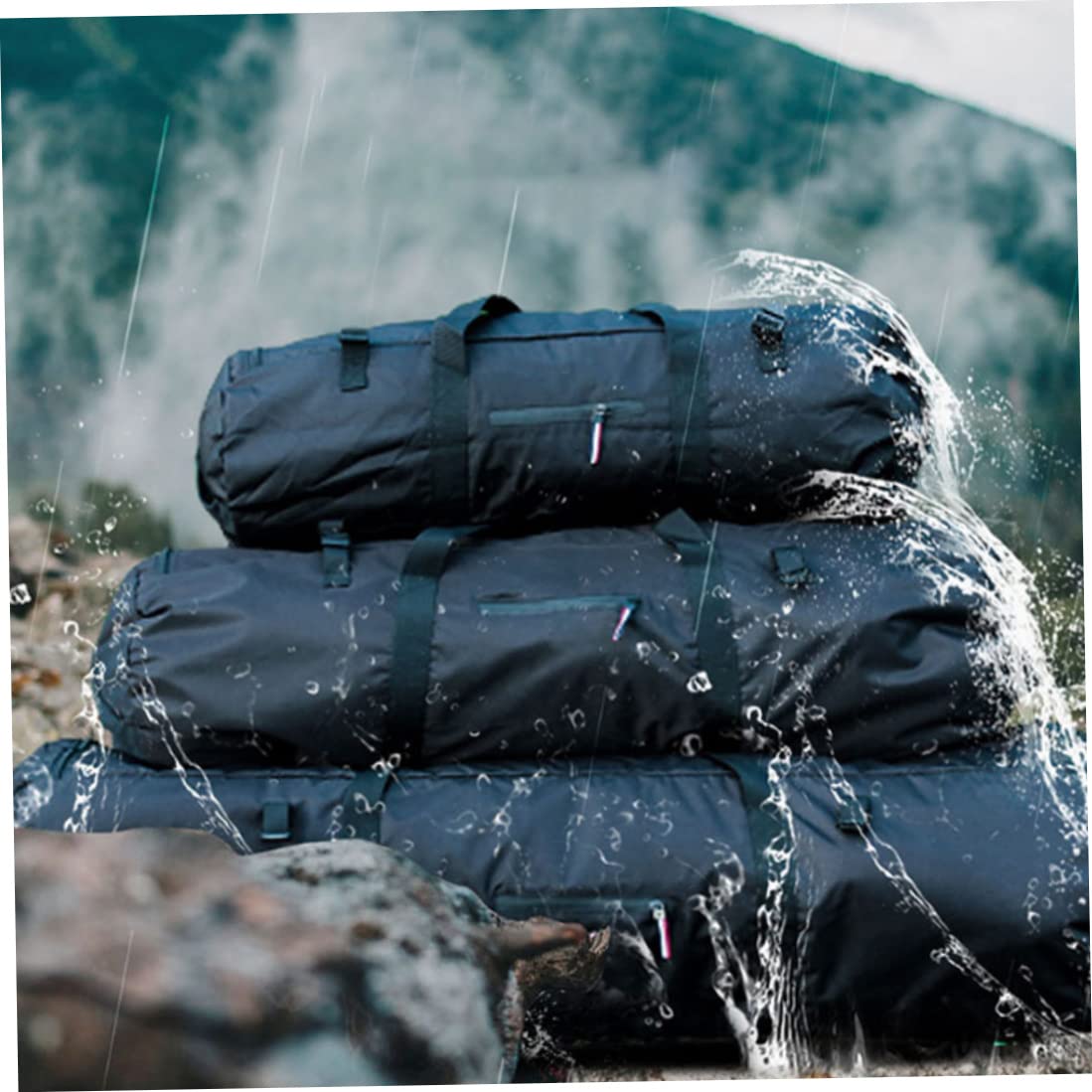OnIUeZky tent bag waterproof material keeps gear dry during sudden rain showers.