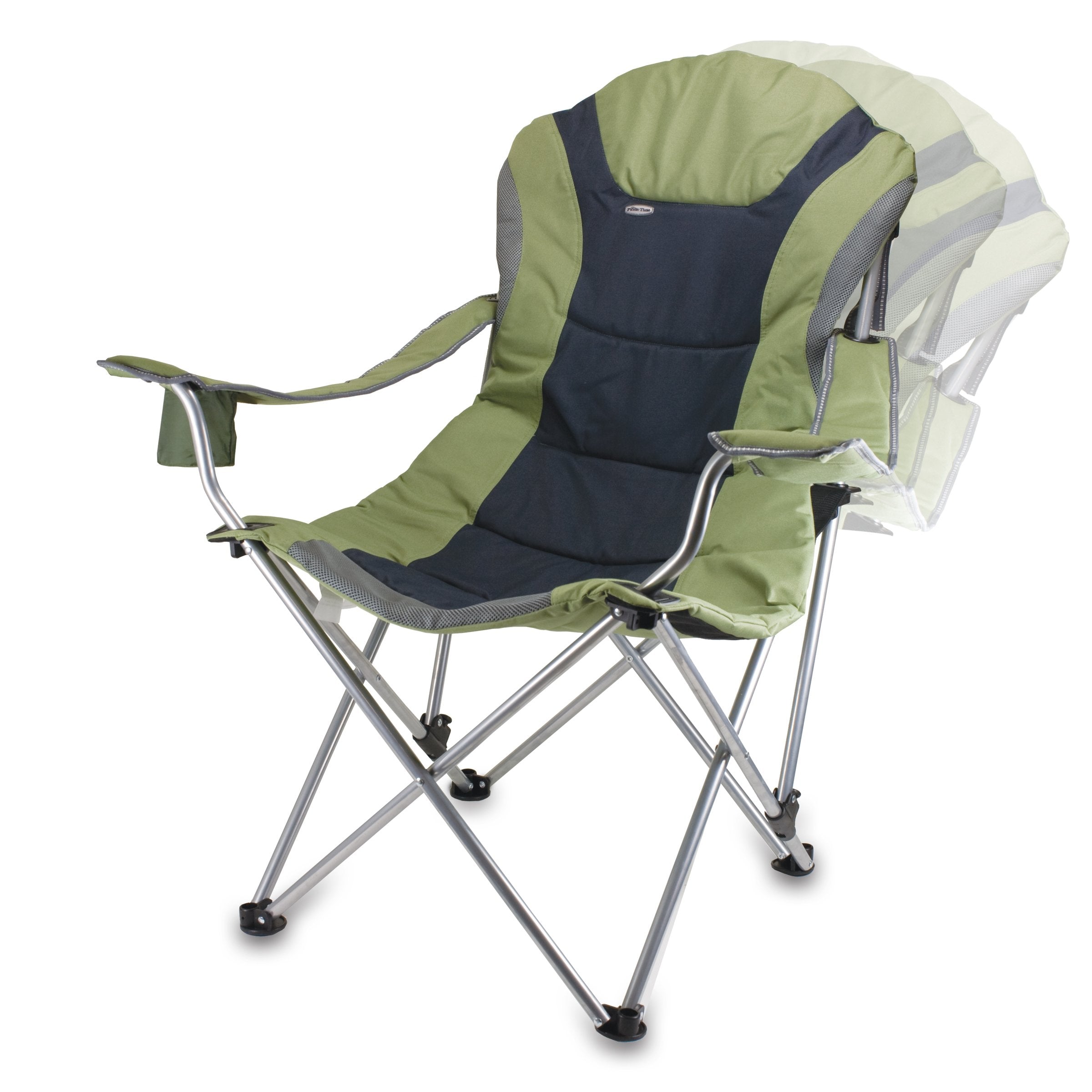 Oniva reclining camp chair adjustable armrests tailor height and angle