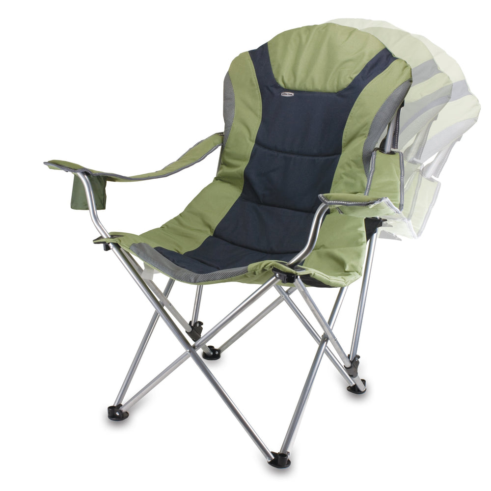 Oniva reclining camp chair adjustable armrests tailor height and angle