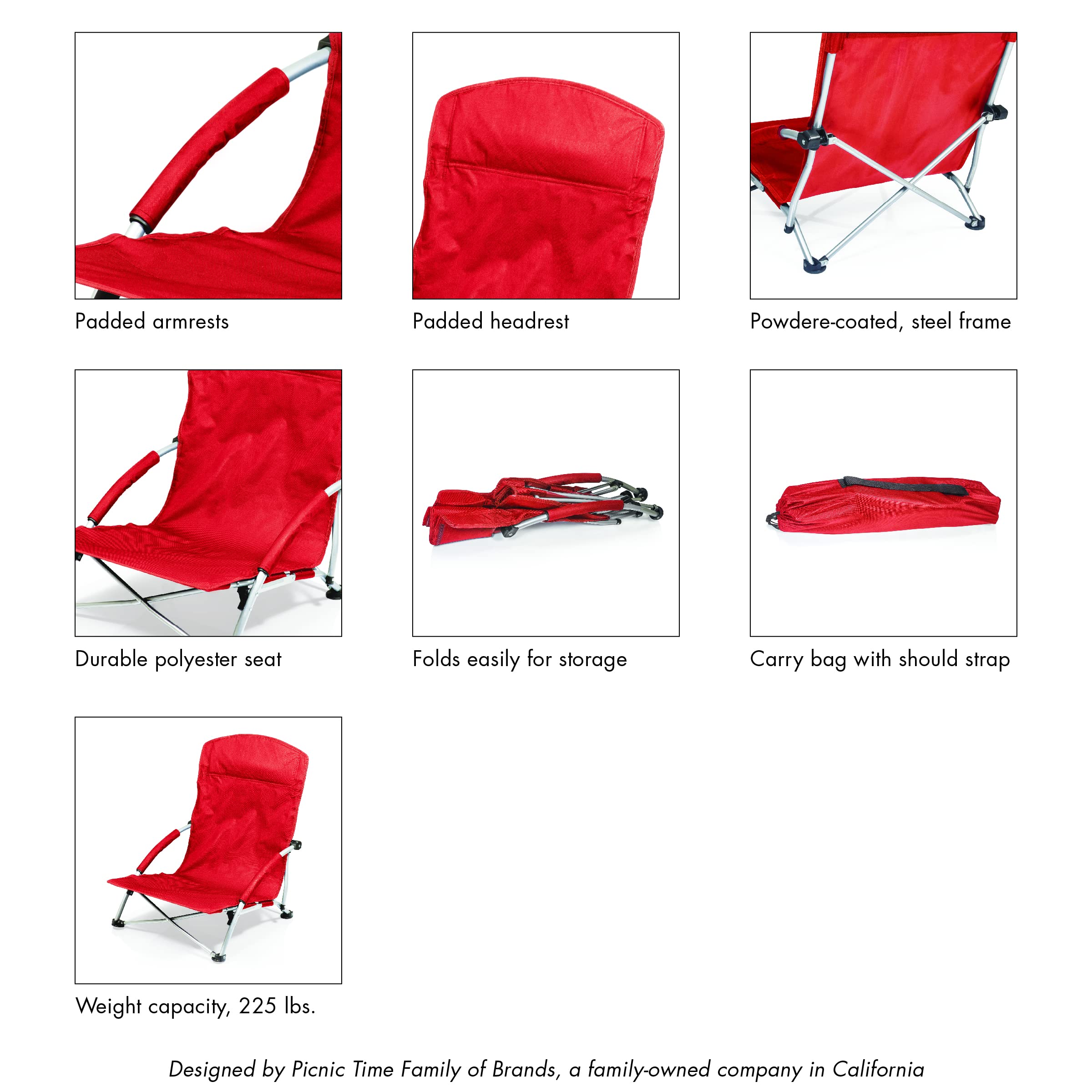 Oniva Tranquility beach chair carrying bag makes transport easy