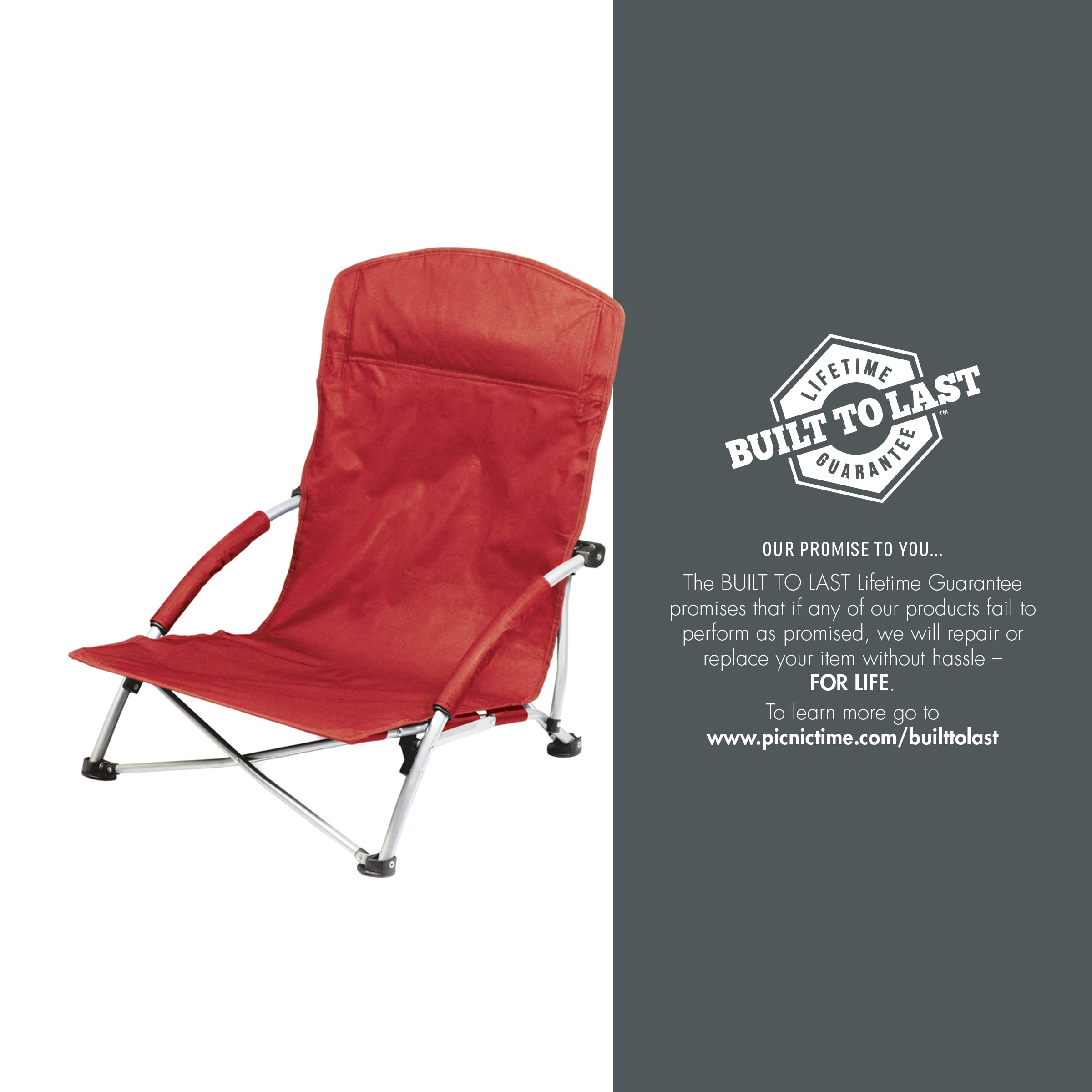 Oniva Tranquility beach chair compact storage ready for travel