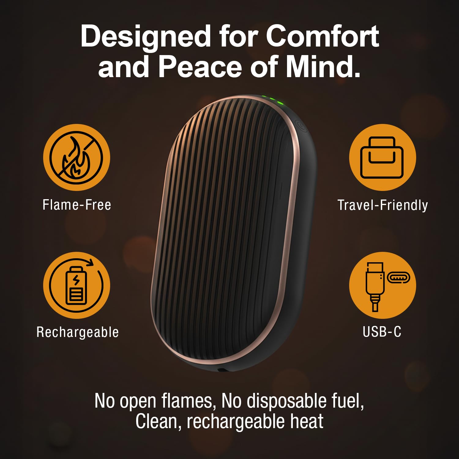 Ontel Handy Heater Ultra fast-heat-131f delivers quick comfort in seconds.