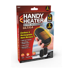 Ontel Handy Heater Ultra rechargeable-cordless in use, delivering warmth on the go.