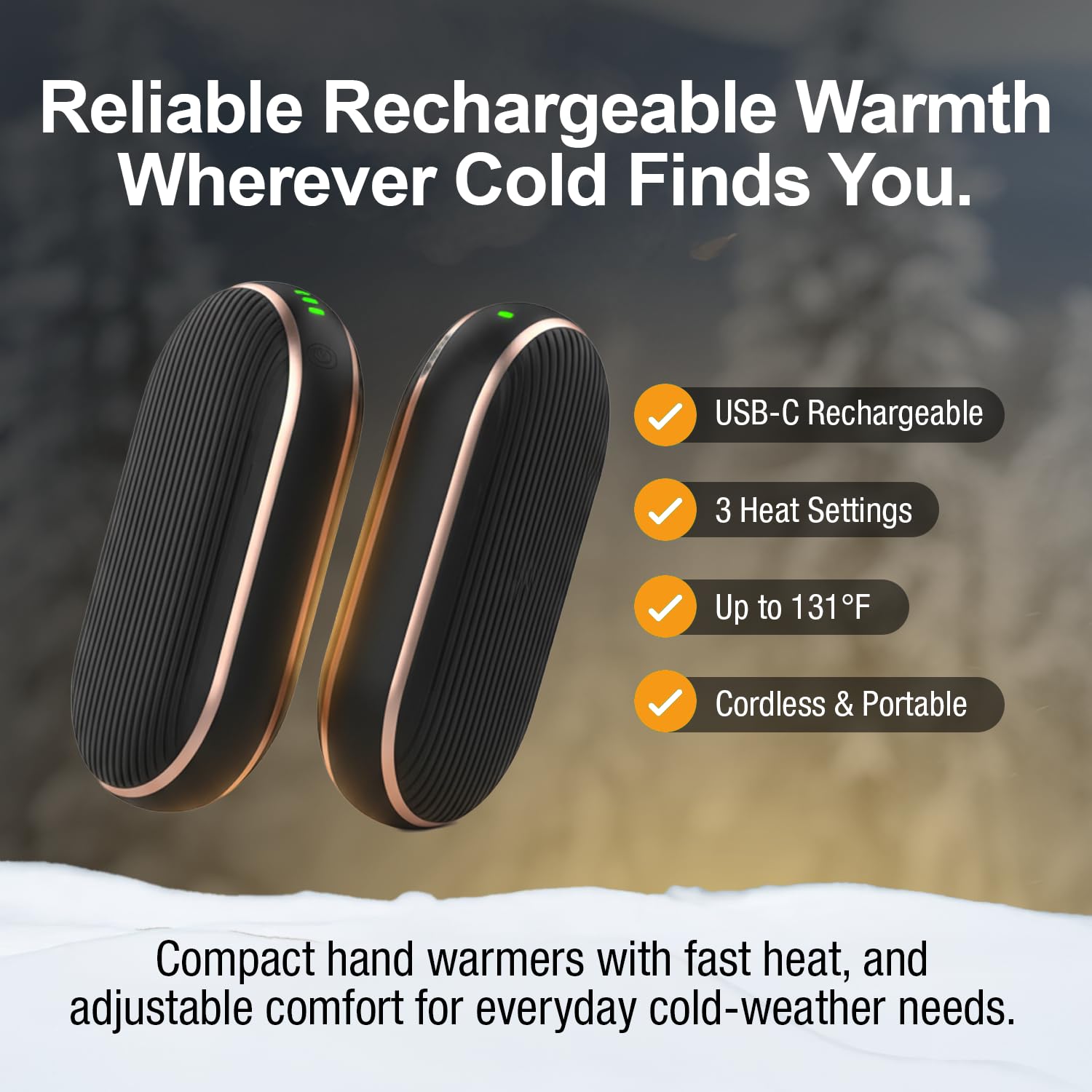 Ontel Handy Heater Ultra three-heat-settings in action, customizable warmth for varying temperatures.