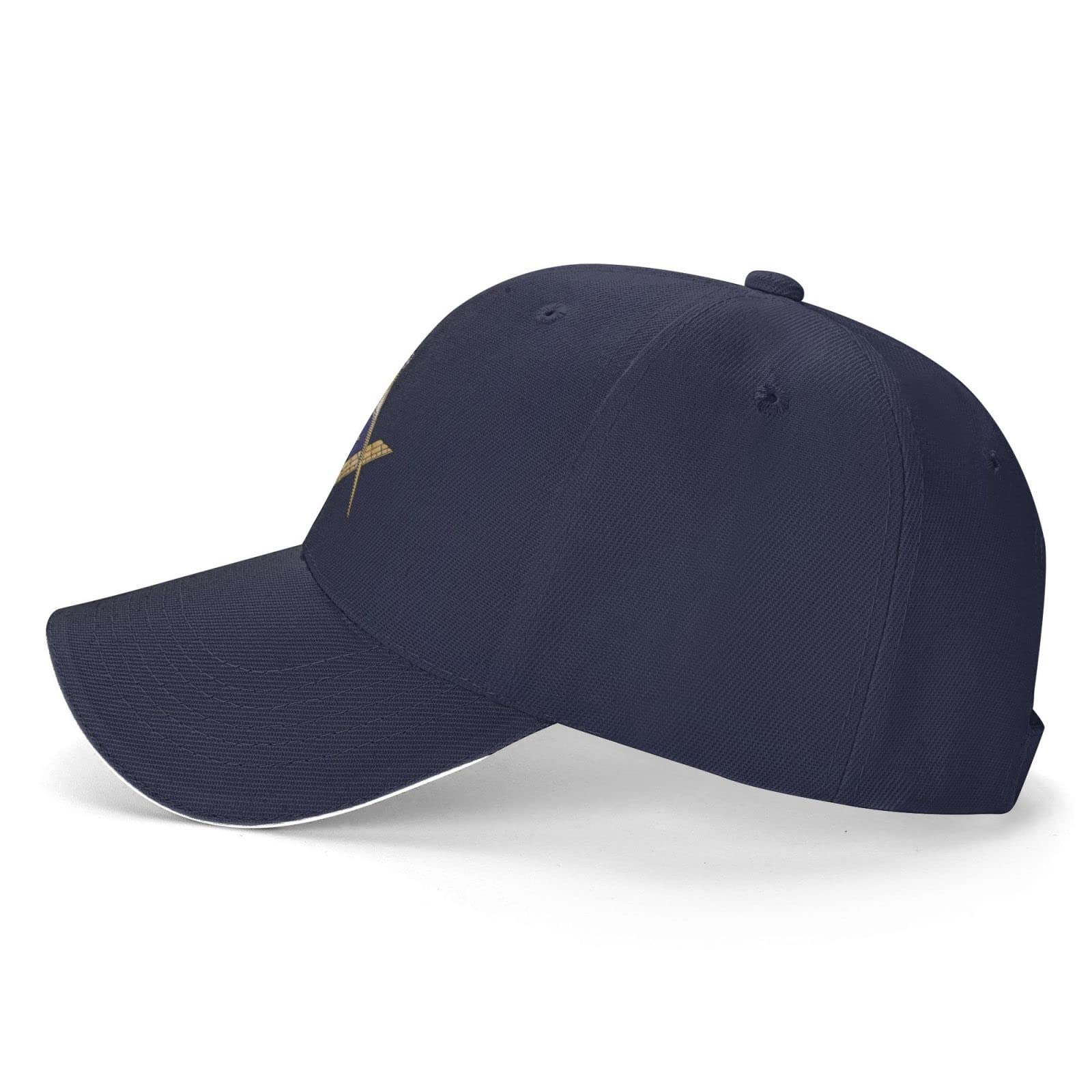 Onvowo Masonic hat back view with adjustable fit.
