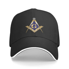 ONVOWO Masonic Baseball Hats side view with adjustable strap for a custom fit.