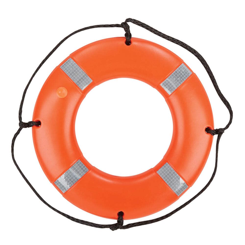 Onyx Outdoor Kent Ring Buoy 24 inches with reflective tape for reliable flotation on boats