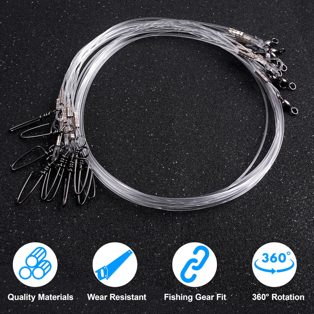 High abrasion resistance fluorocarbon leader