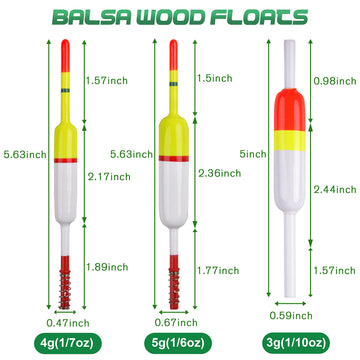 Durable fir wood slip bobber with finish