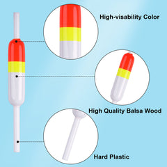 High-visibility yellow and red top on OROOTL slip bobber