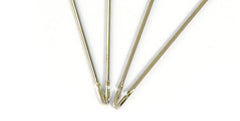 Open-eye baiting needle for easy threading