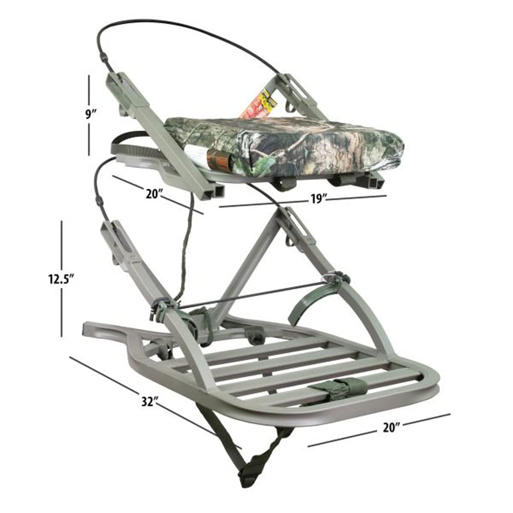 Silhouette of OpenShot SD climbing treestand