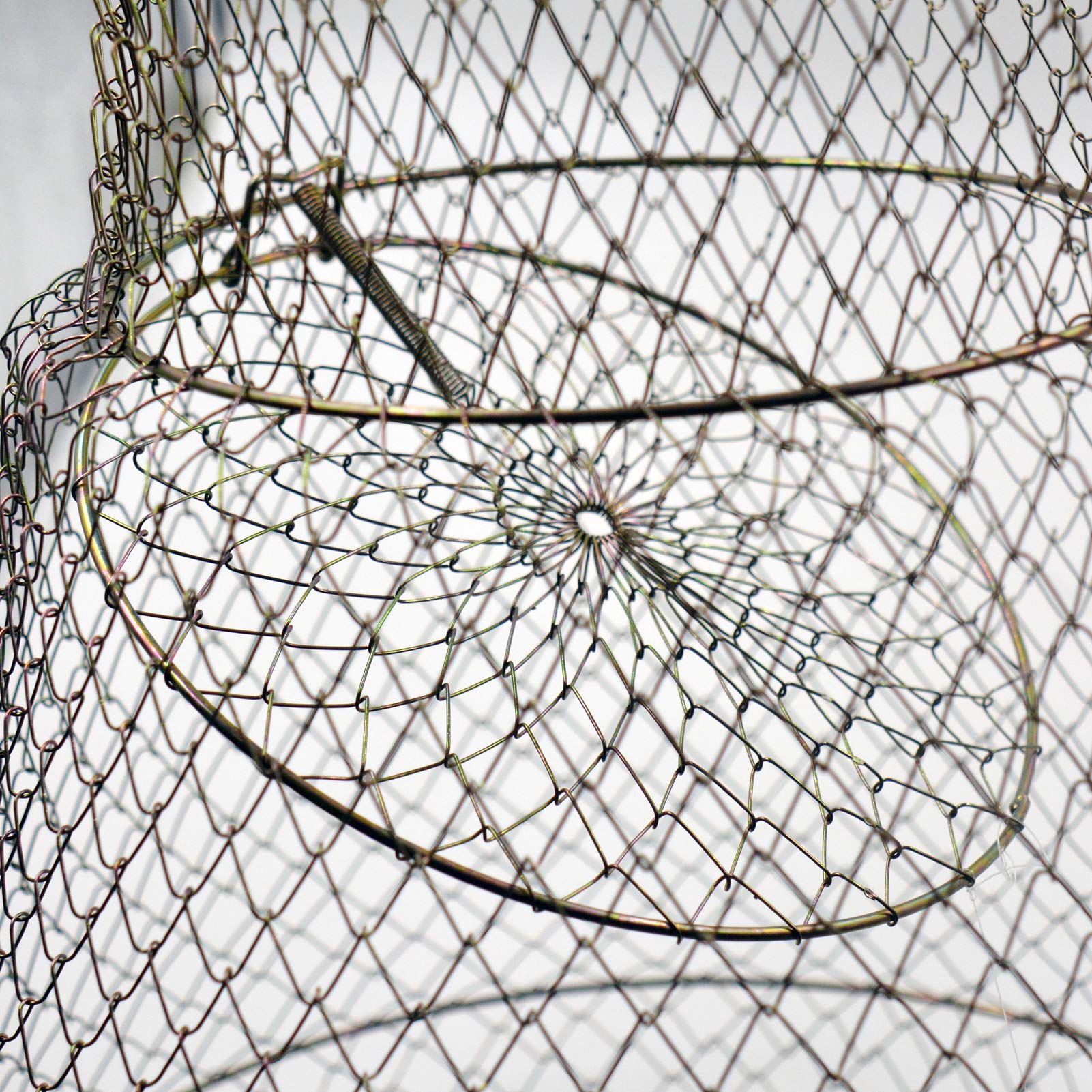 Collapsed OperSeven fish basket for storage