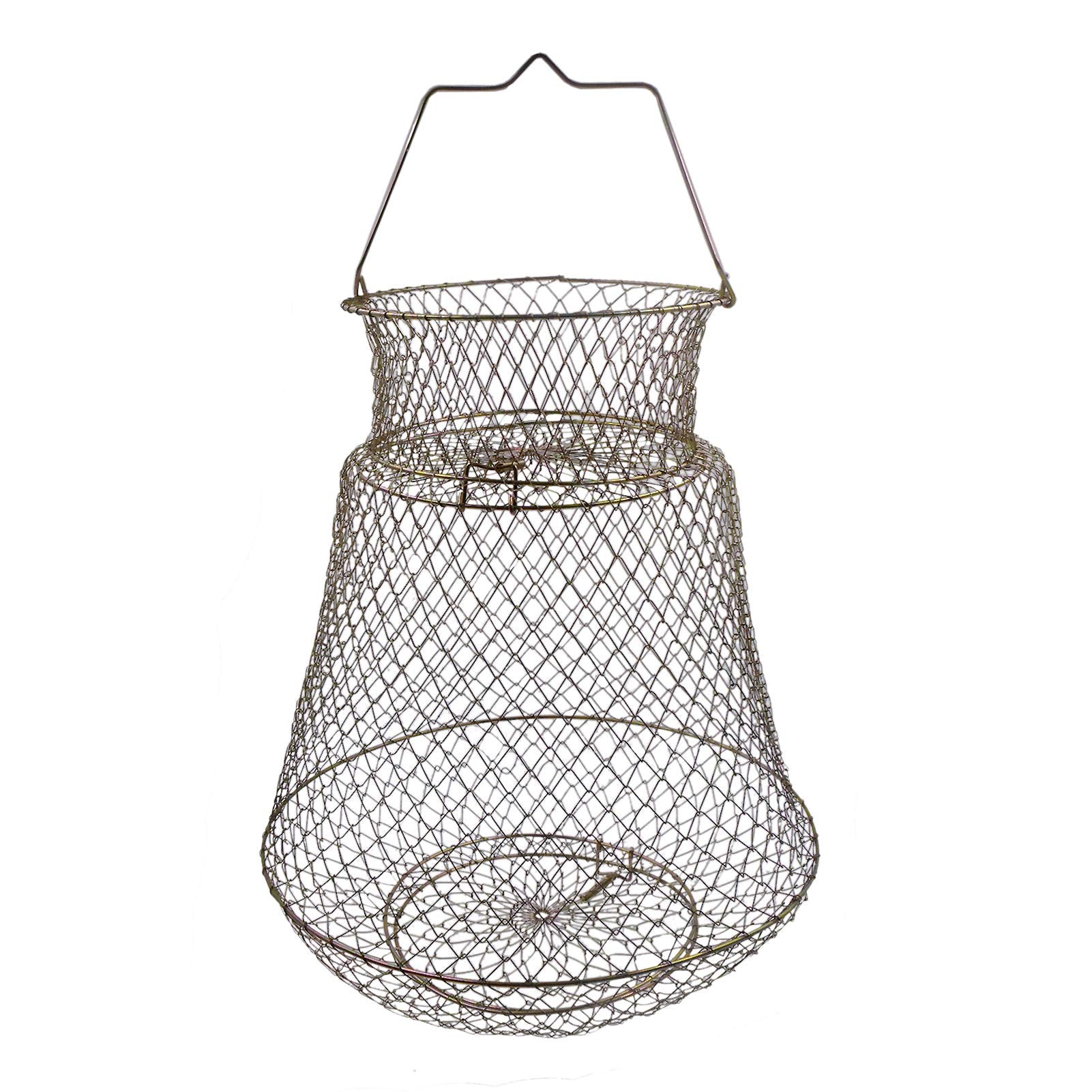 OperSeven metal rustproof collapsible fish basket - front view
