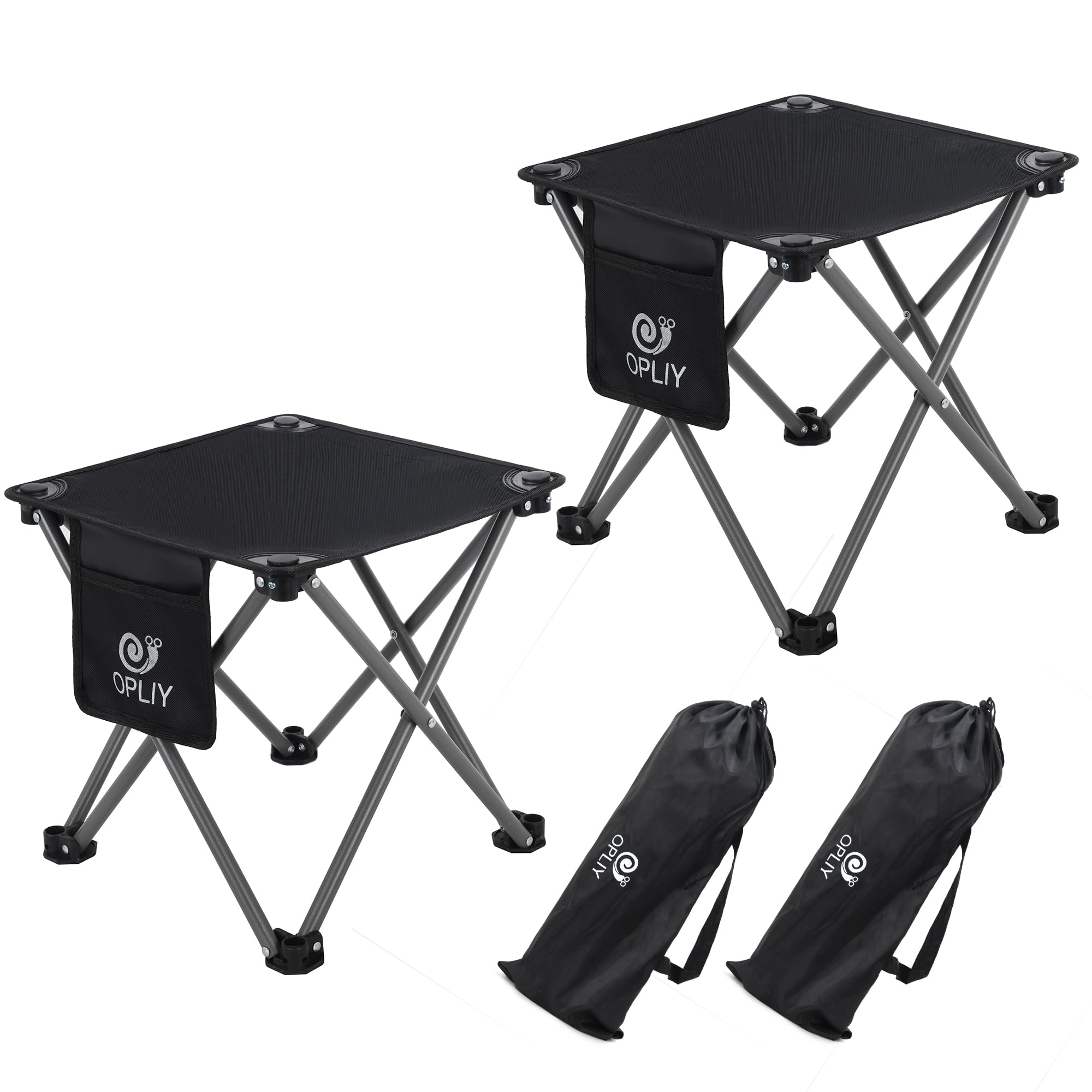 Opliy camping stool 2-pack folded-compact for easy transport