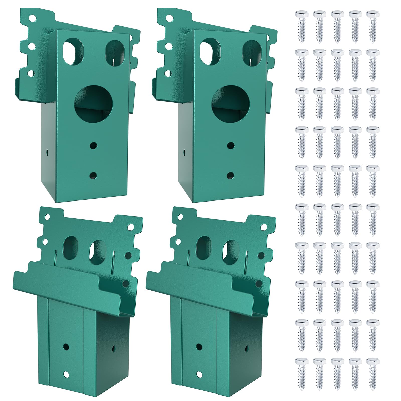 Opmeiro elevator bracket closeup highlights rugged 4x4 post support for outdoor projects