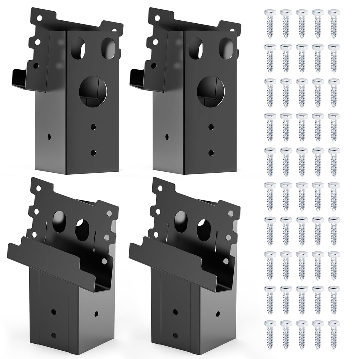 Opmeiro elevator bracket 4x4 close-up shows heavy-duty steel for secure deer stands