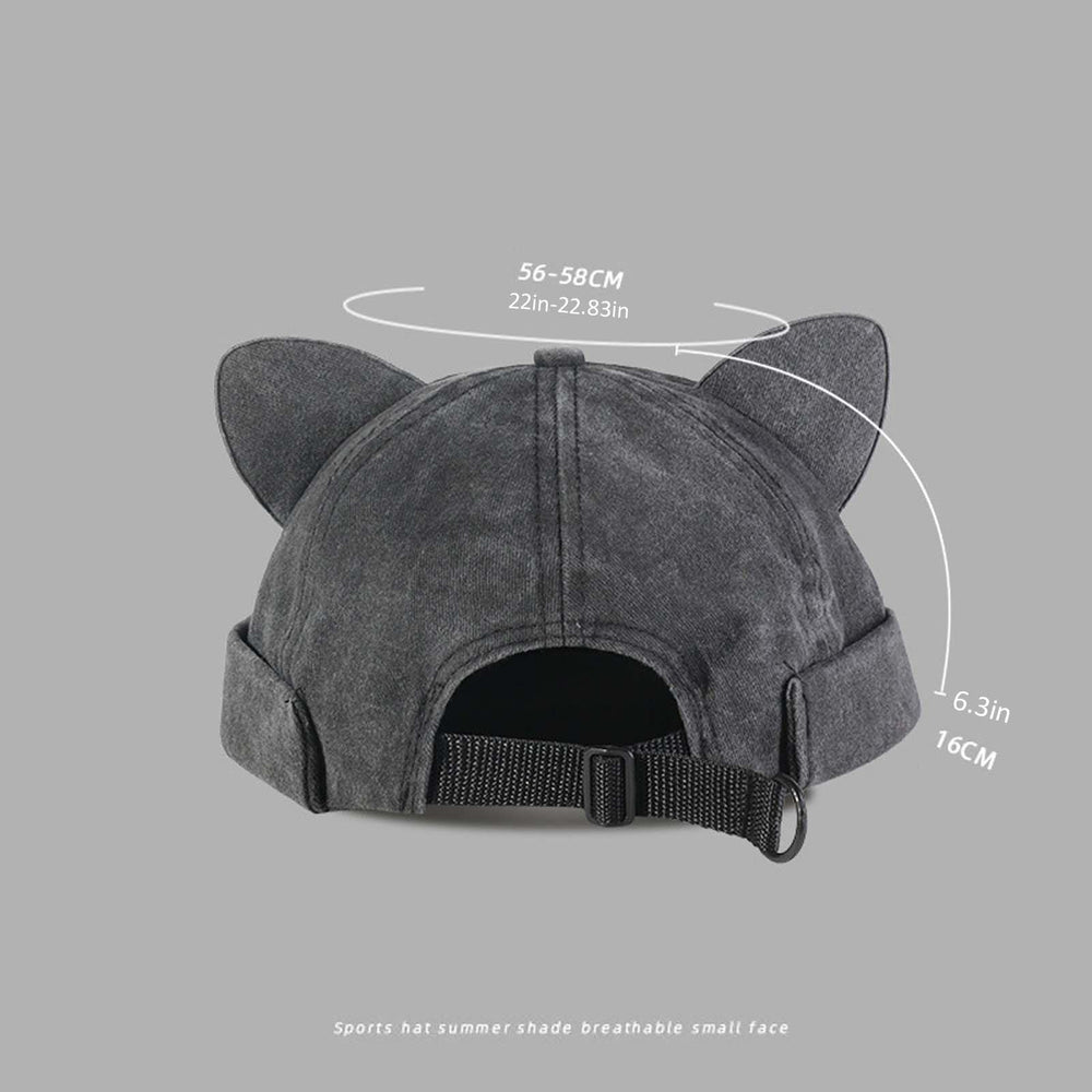 Opreng Cute Beanie - Rolled Cuff Design, Khaki