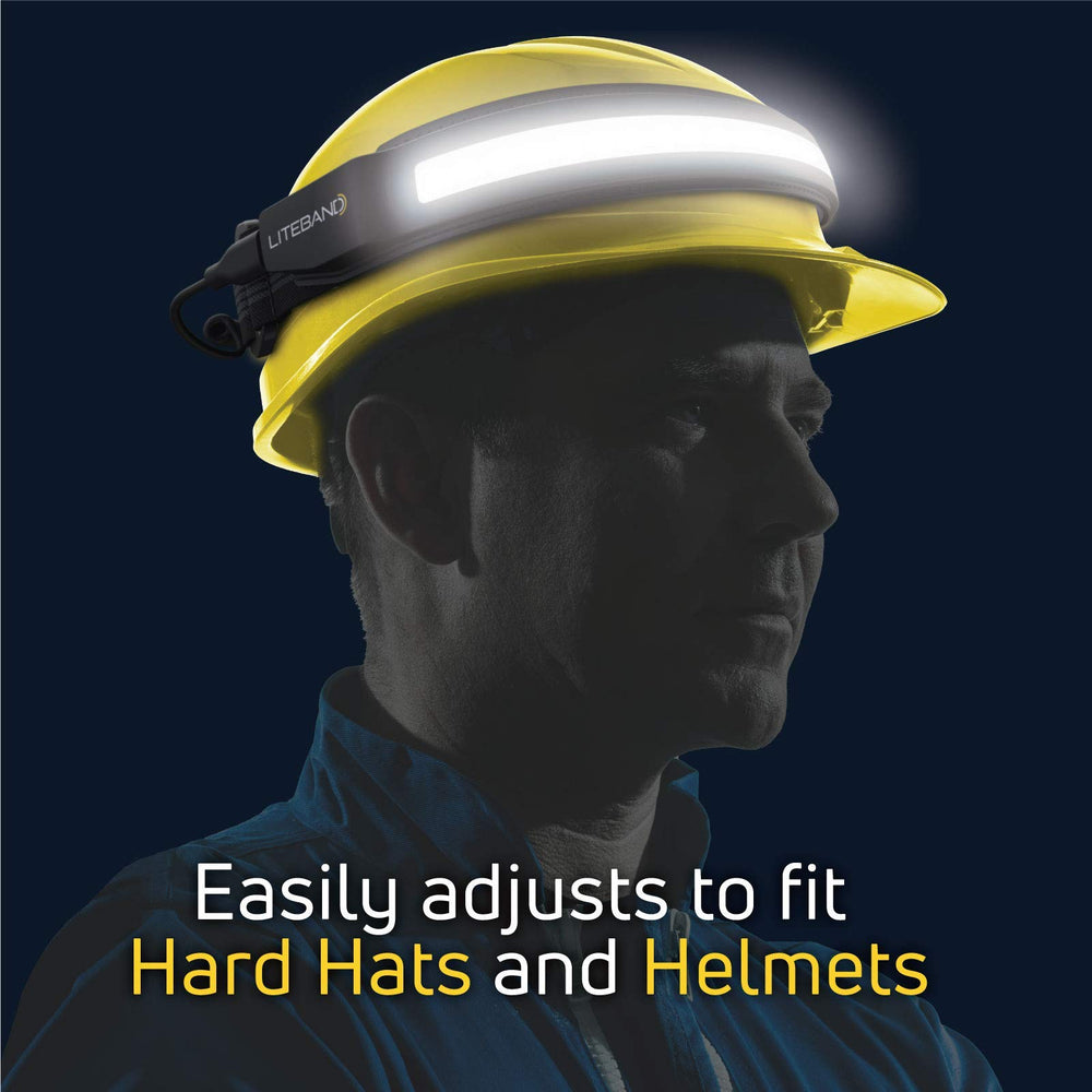 OPTIMAL VENTURES Liteband ACTIV 520 adjustable band fits hard hats securely.