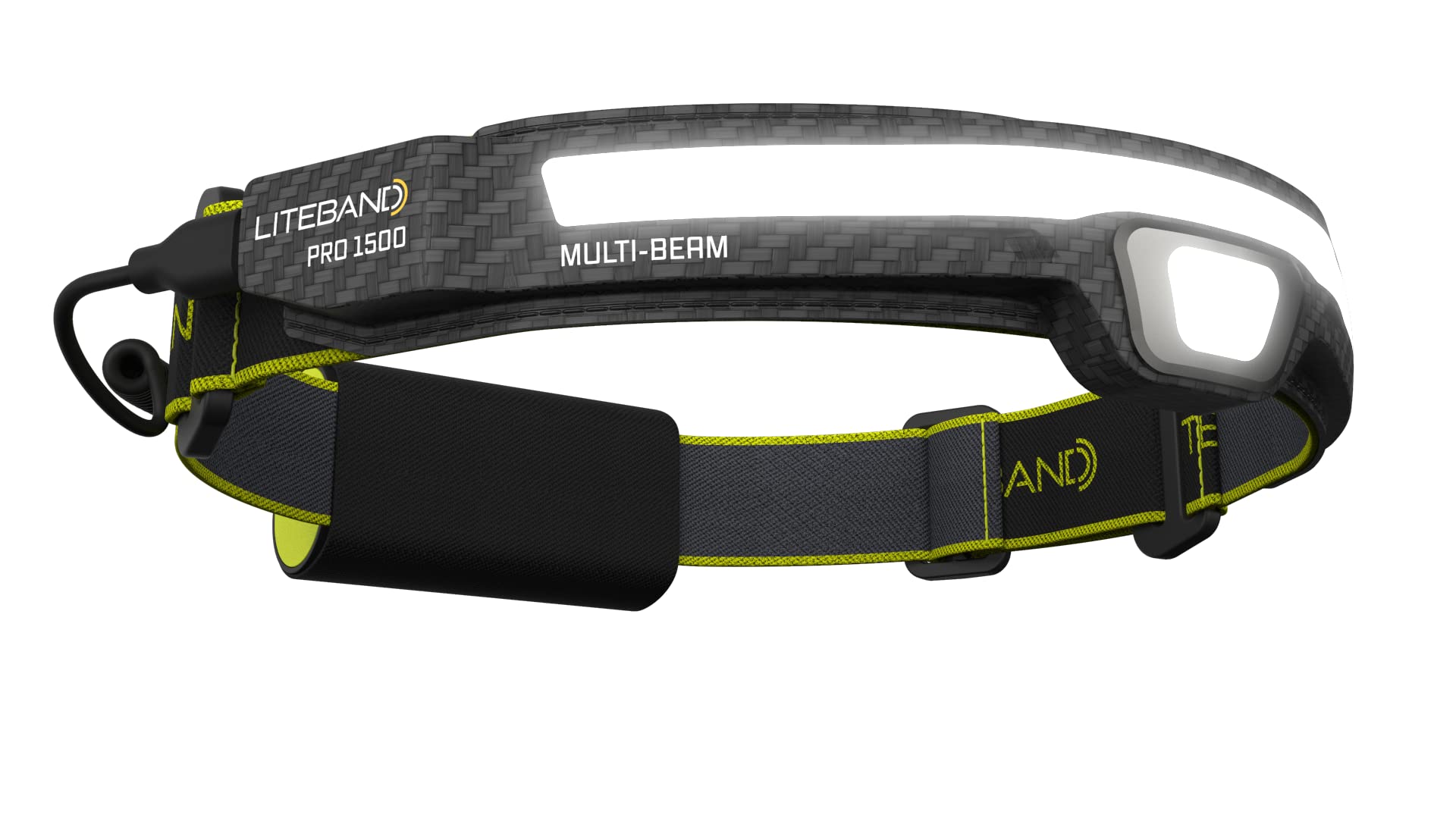OPTIMAL VENTURES Liteband Pro front view delivering reliable hands-free lighting for outdoor tasks