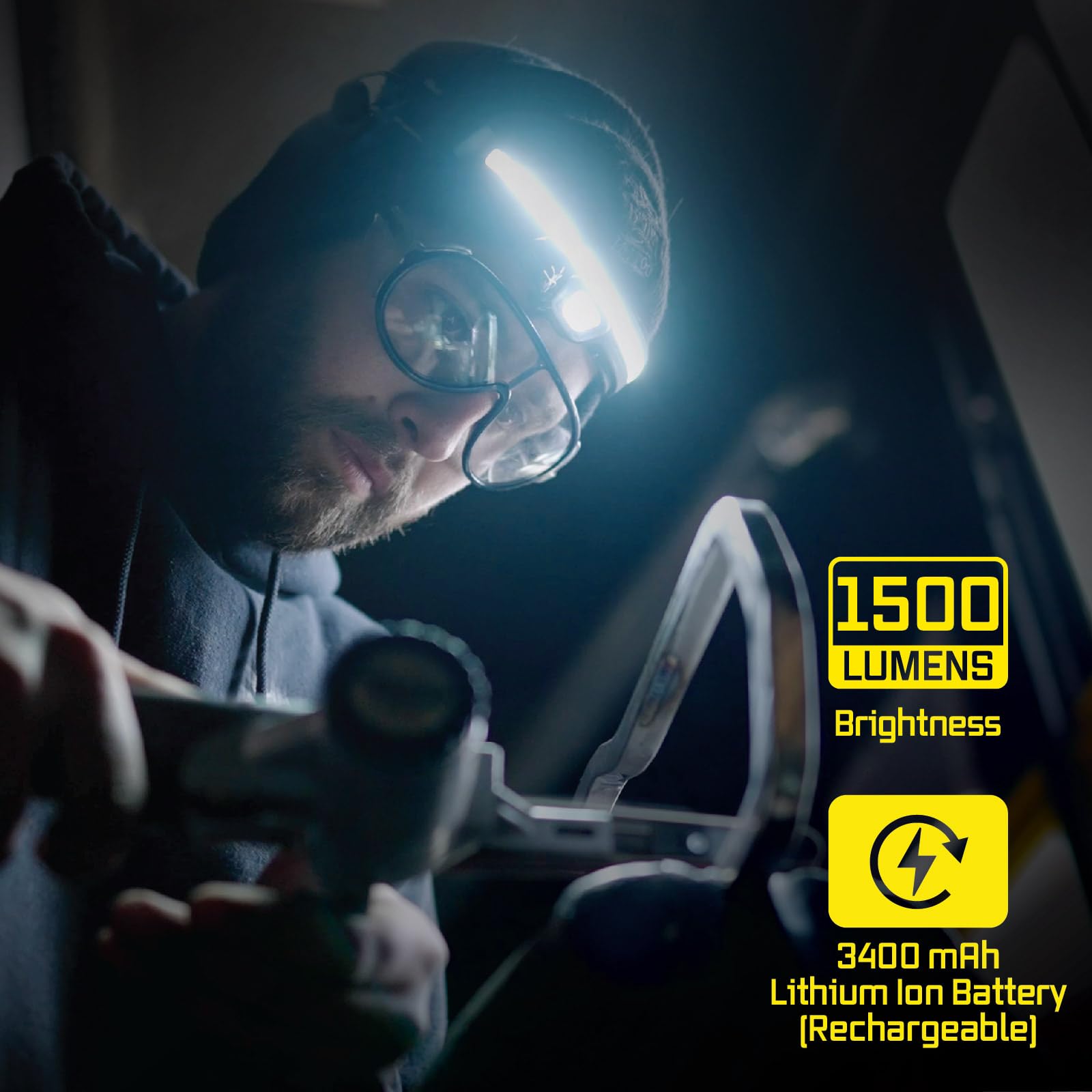 OPTIMAL VENTURES Liteband Pro IPX5 weatherproof resilience for outdoor work