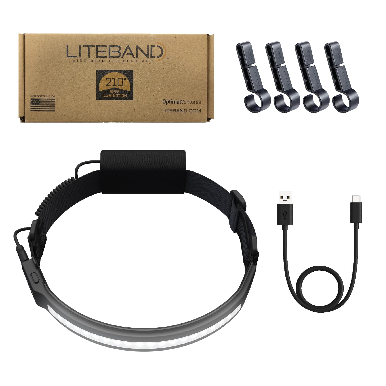 Liteband PRO PureHD 2500 headlamp packed for outdoor use