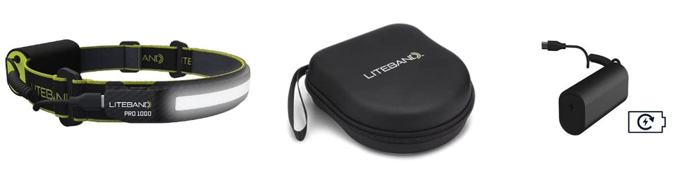 OPTIMAL VENTURES Liteband PRO USB-C rechargeable power for extended sessions.